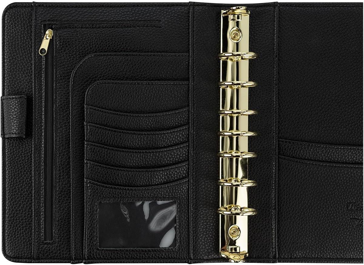 image:imageFranklinCovey A Beautiful Life Simulated Leather Snap Binder Classic Ebony
