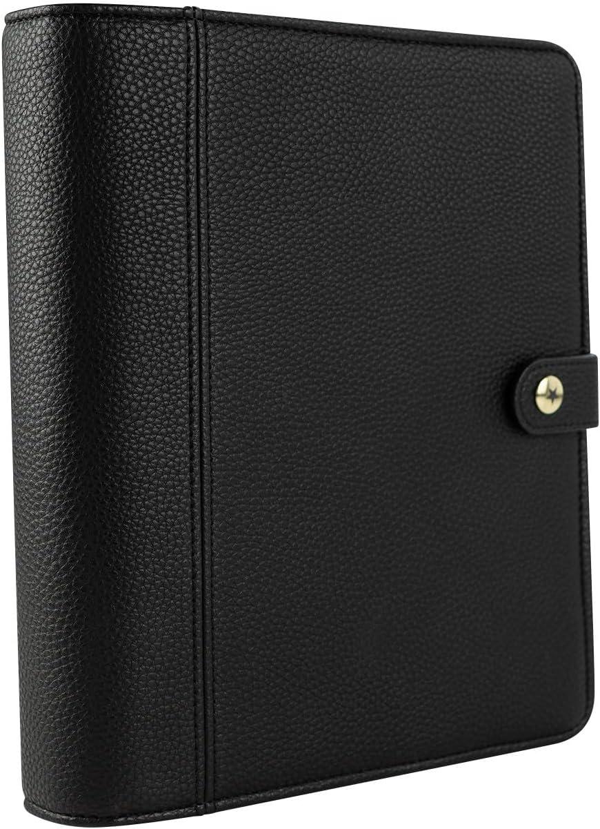 image:imageFranklinCovey A Beautiful Life Simulated Leather Snap Binder Classic Ebony
