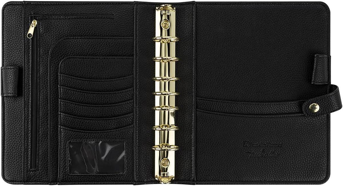 image:imageFranklinCovey A Beautiful Life Simulated Leather Snap Binder Classic Ebony