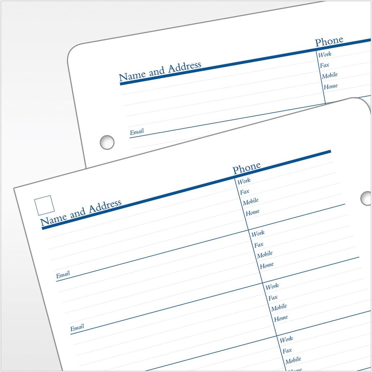 image:imageFranklinCovey AddressPhone Pages Expansion for Planners PocketClassic Size