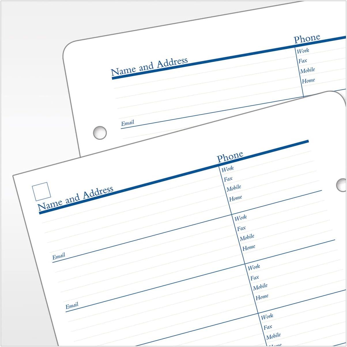 image:imageFranklinCovey AddressPhone Pages Expansion for Planners PocketClassic Size