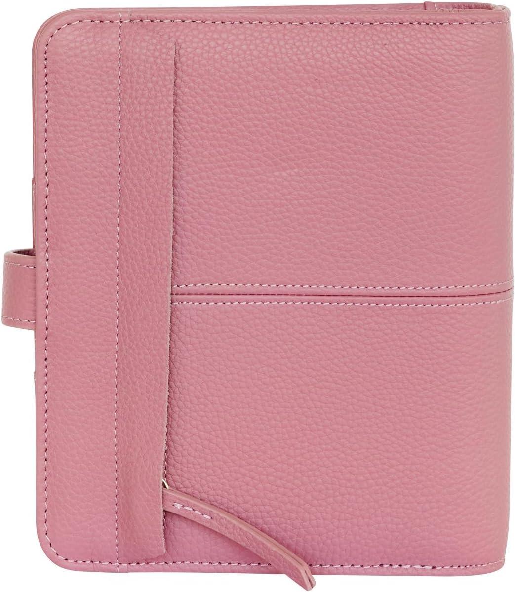 image:imageFranklinCovey Anna RingBound Binder for FranklinCovey Planners Leather with Snap Closure Pocket Nostalgia RoseNostalgia Rose