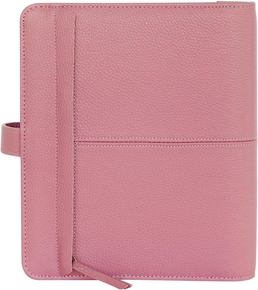 image:imageFranklinCovey Anna RingBound Binder for FranklinCovey Planners Leather with Snap Closure Pocket Nostalgia RoseNostalgia Rose