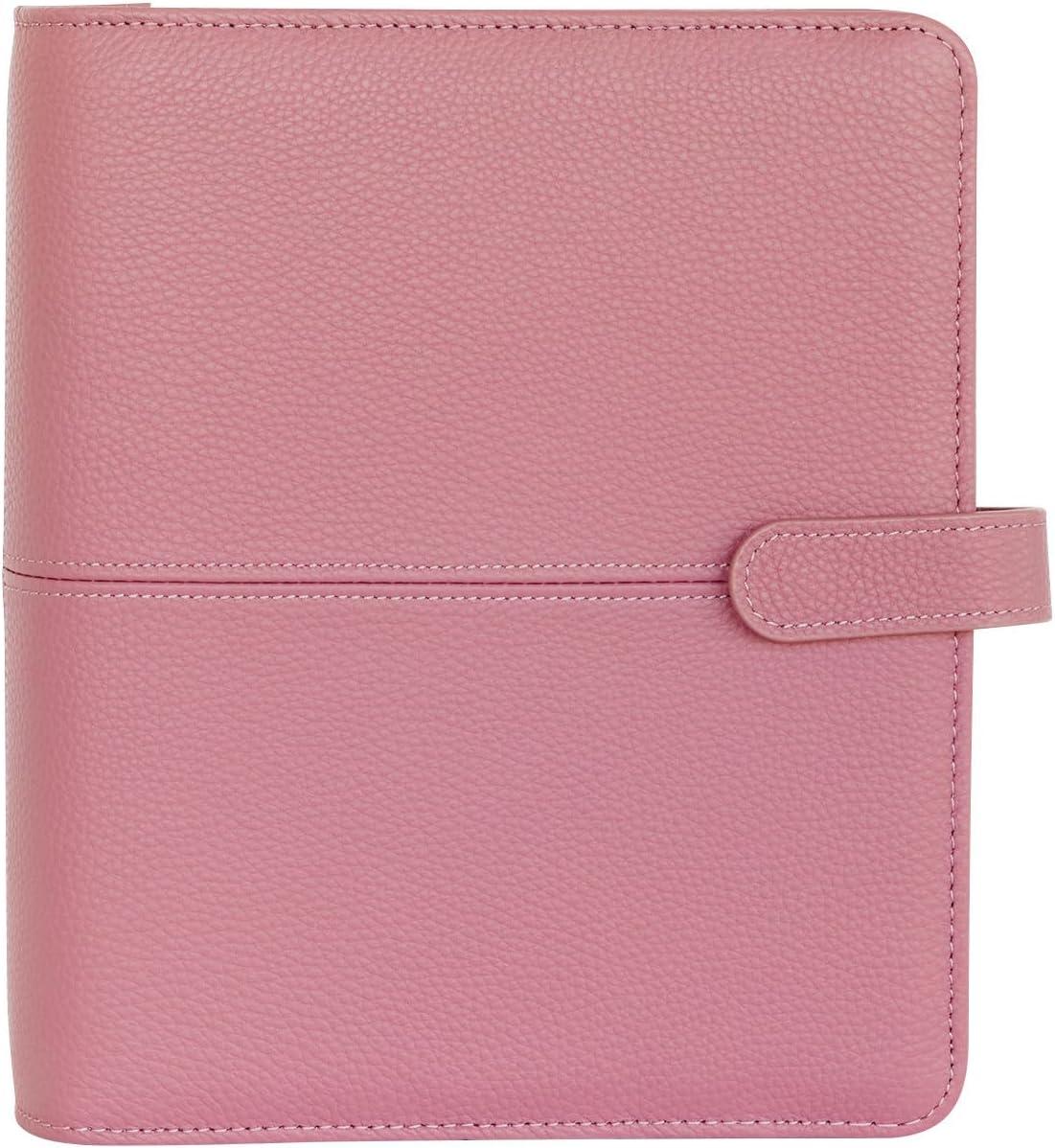 image:imageFranklinCovey Anna RingBound Binder for FranklinCovey Planners Leather with Snap Closure Pocket Nostalgia RoseNostalgia Rose