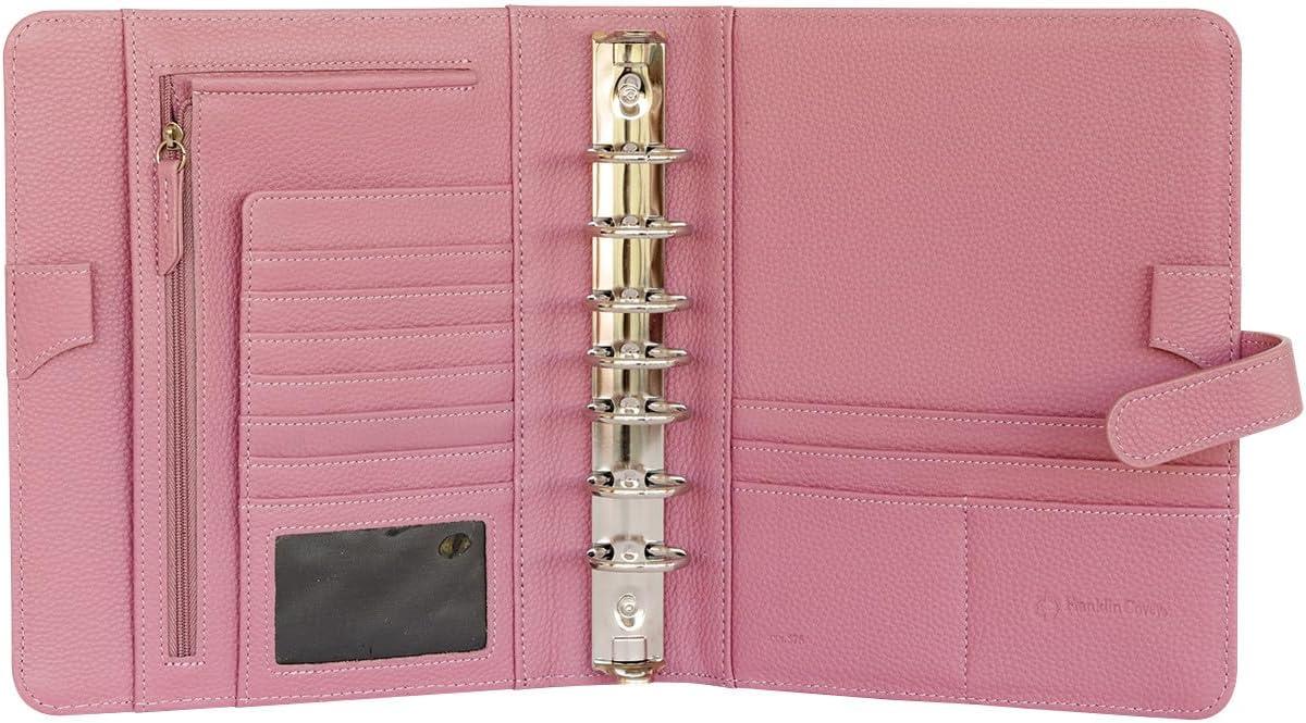 image:imageFranklinCovey Anna RingBound Binder for FranklinCovey Planners Leather with Snap Closure Pocket Nostalgia RoseNostalgia Rose