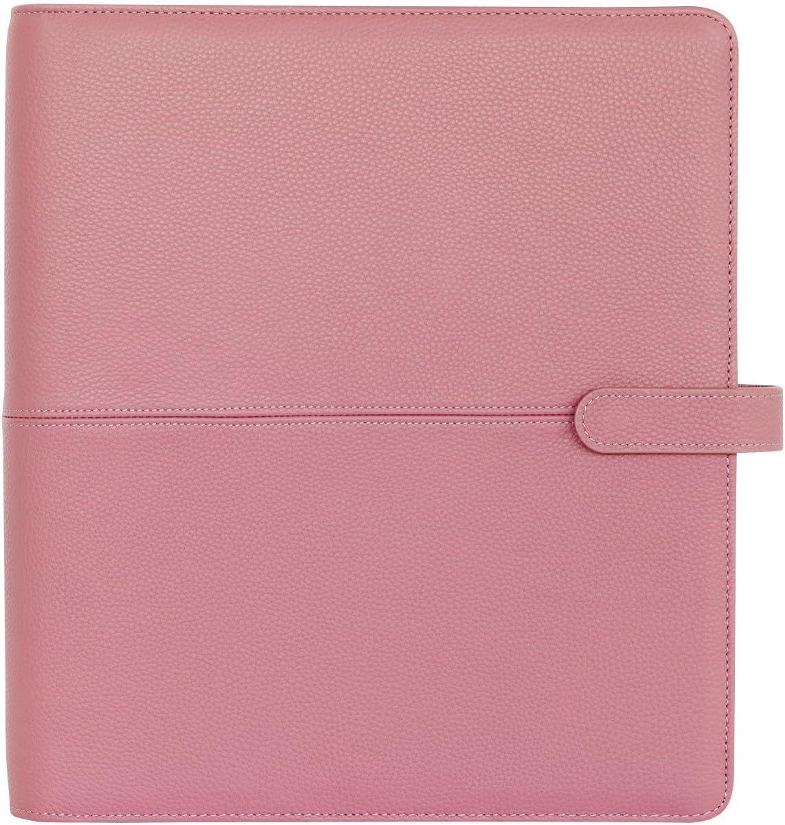 image:imageFranklinCovey Anna RingBound Binder for FranklinCovey Planners Leather with Snap Closure Pocket Nostalgia RoseNostalgia Rose