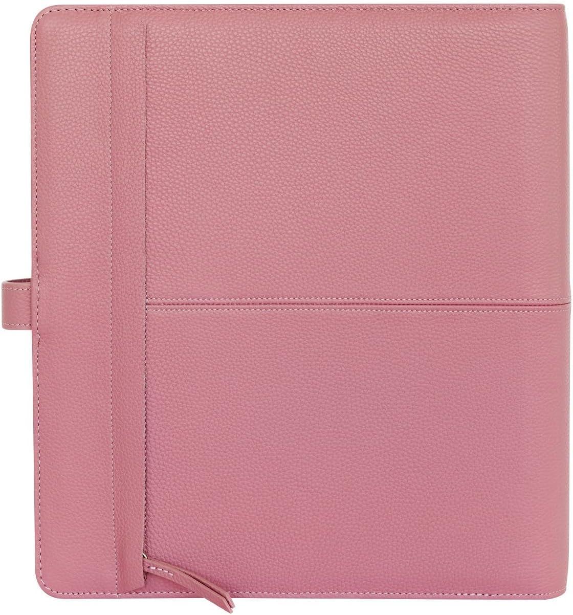 image:imageFranklinCovey Anna RingBound Binder for FranklinCovey Planners Leather with Snap Closure Pocket Nostalgia RoseNostalgia Rose