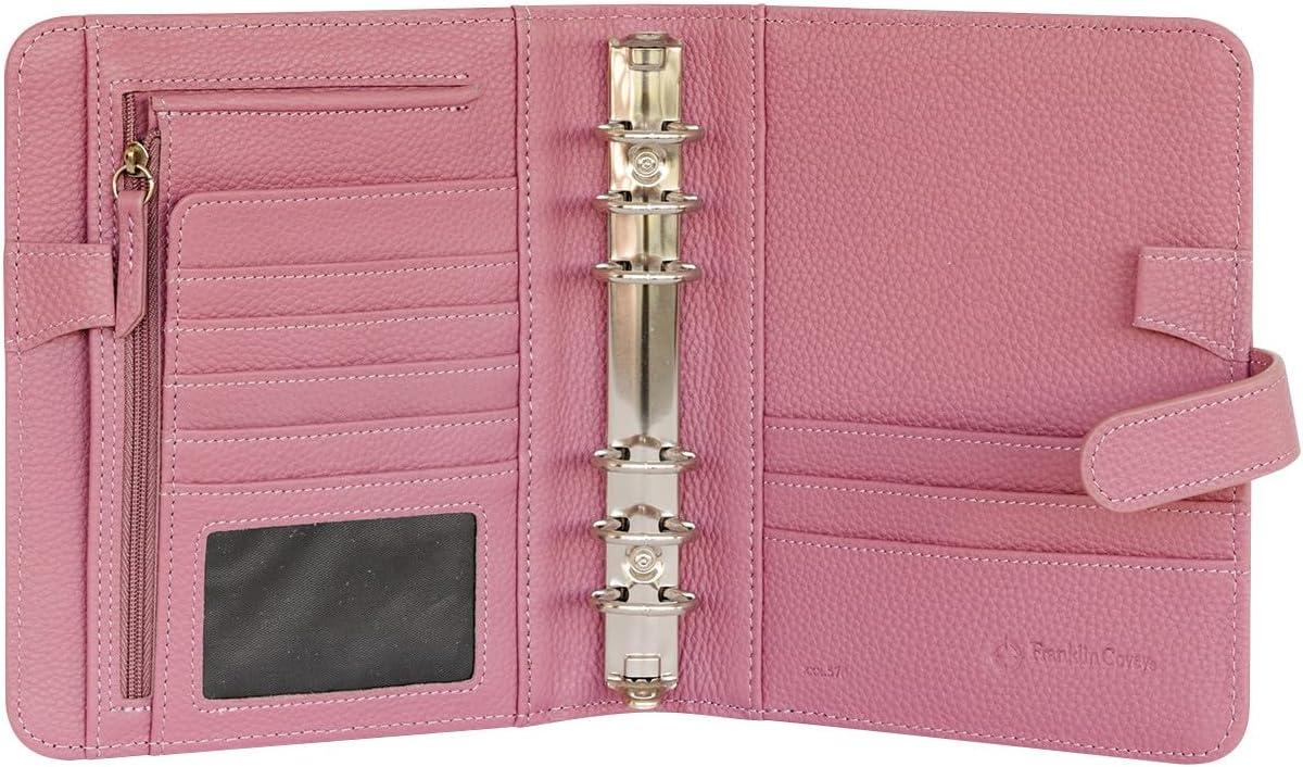 image:imageFranklinCovey Anna RingBound Binder for FranklinCovey Planners Leather with Snap Closure Pocket Nostalgia RoseNostalgia Rose