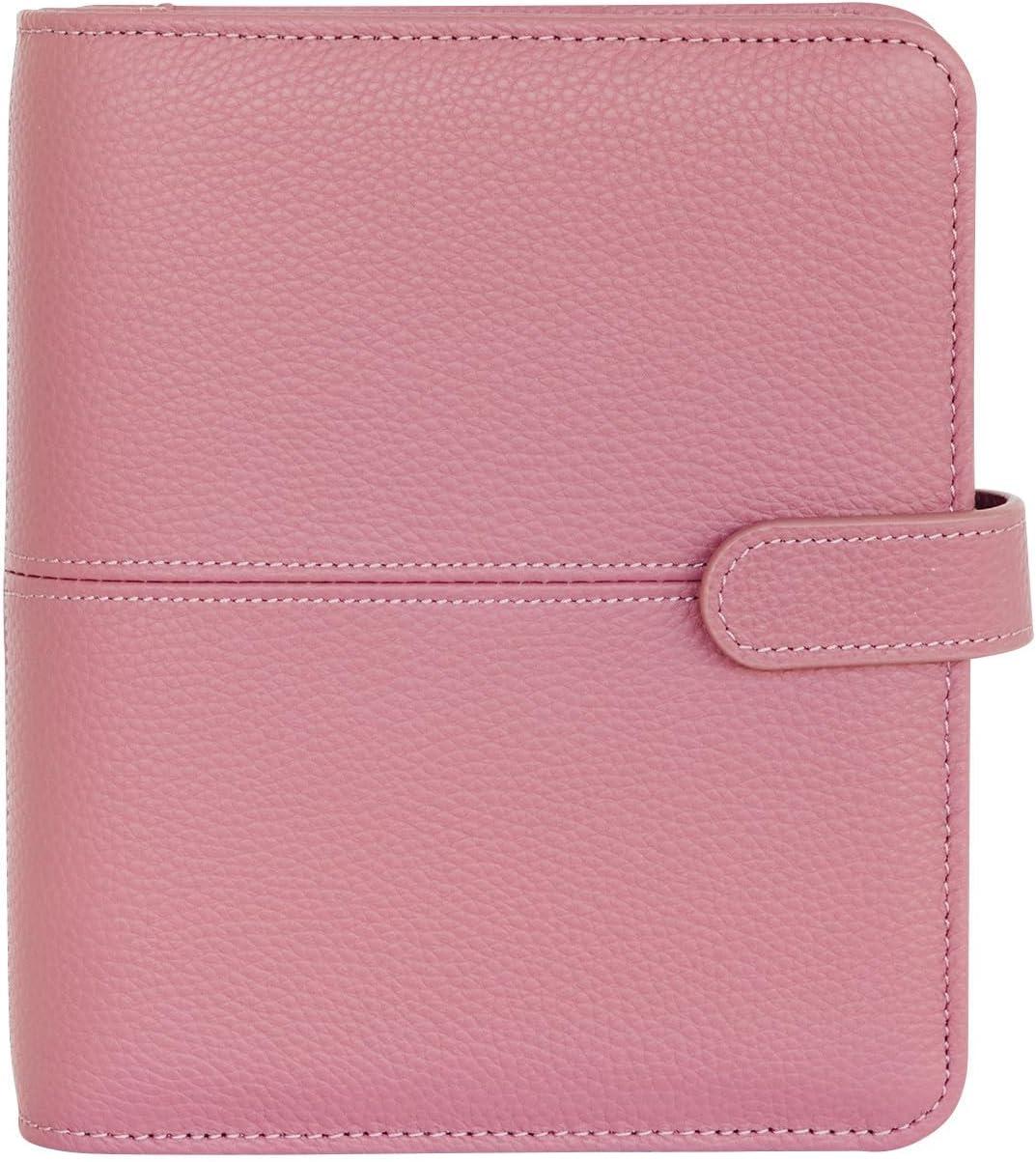 image:imageFranklinCovey Anna RingBound Binder for FranklinCovey Planners Leather with Snap Closure Pocket Nostalgia RoseNostalgia Rose