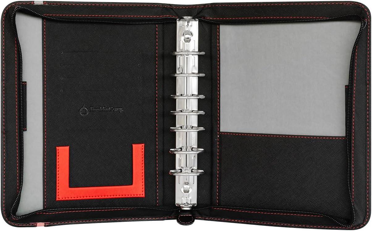 image:imageFranklinCovey Astra RingBound Binder for FranklinCovey Planners Simulated Leather Zipper Binder Classic Red