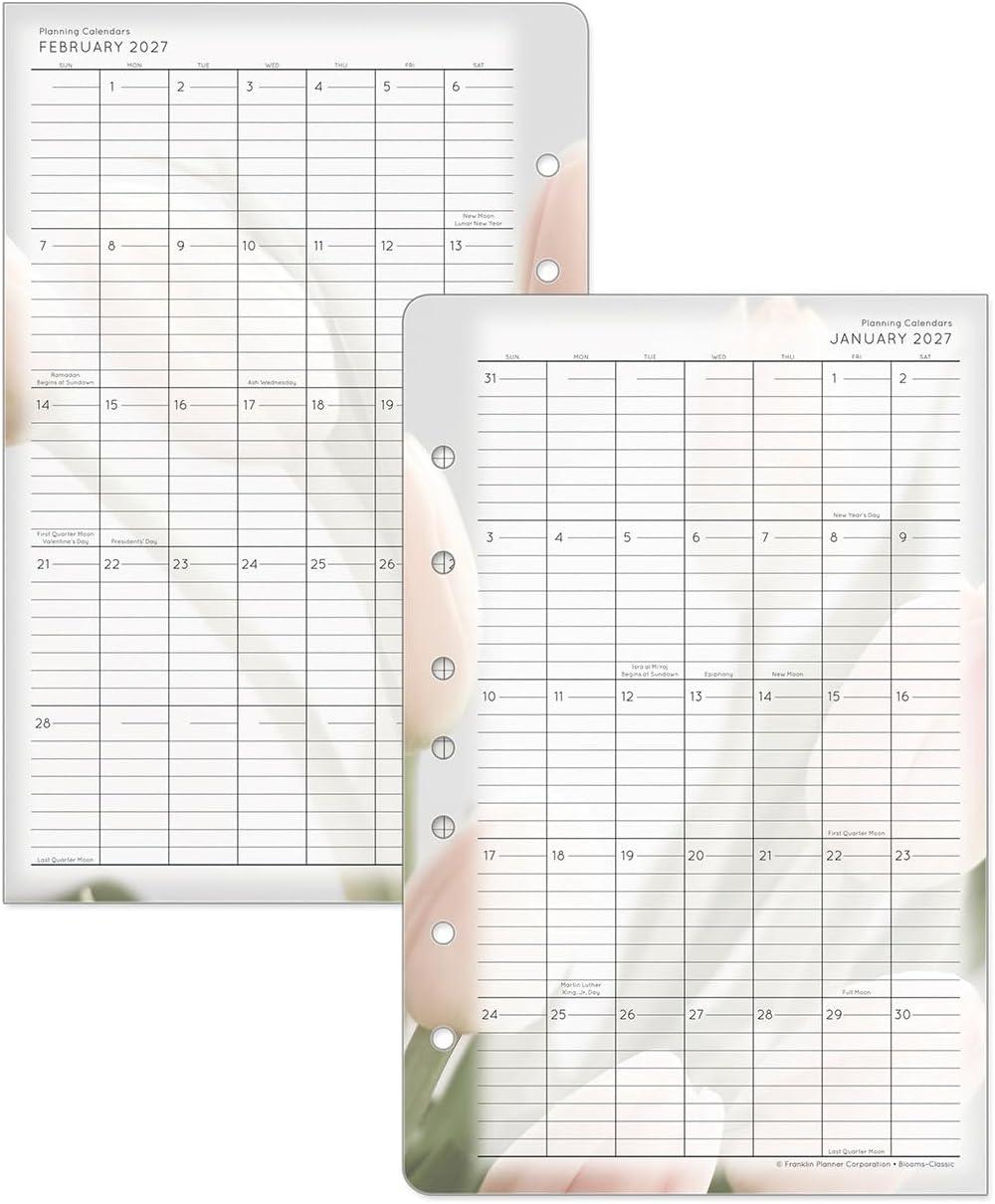 image:imageFranklinCovey Blooms Planner Refill One Page Per Day RingBound Classic Jan 2026 Dec 2026Jan 2026 Dec 2026