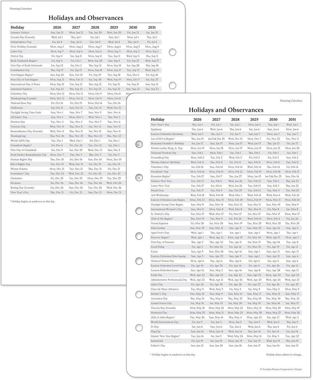 image:imageFranklinCovey Blooms Planner Refill One Page Per Day RingBound Classic Jan 2026 Dec 2026Jan 2026 Dec 2026