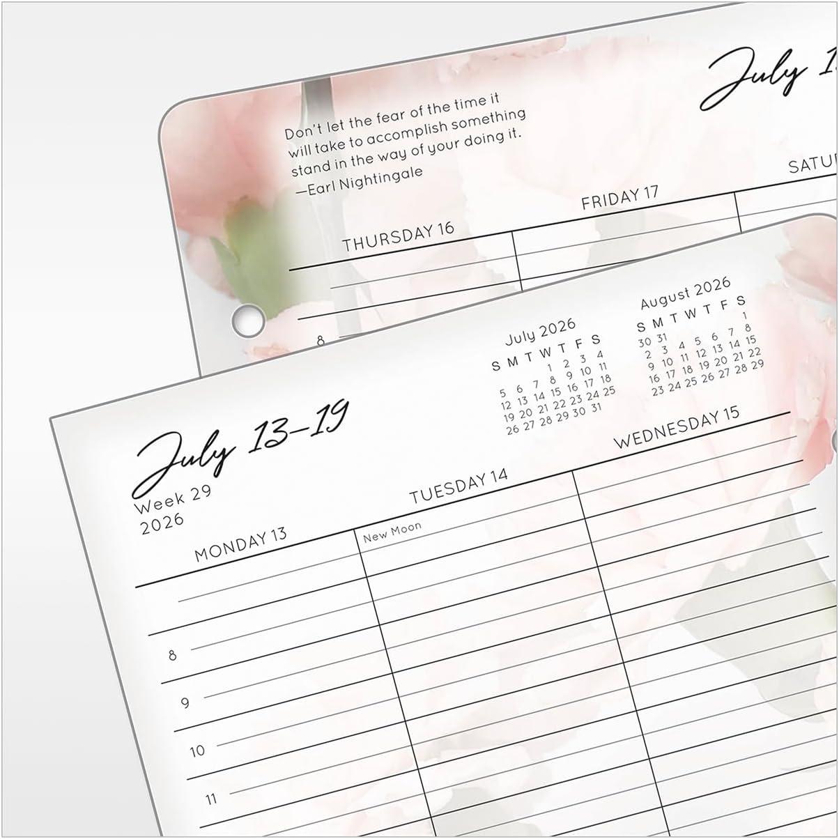 image:imageFranklinCovey Blooms Planner Refill Weekly RingBound Compact Jan 2026 Dec 2026Jul 2026 Jun 2027