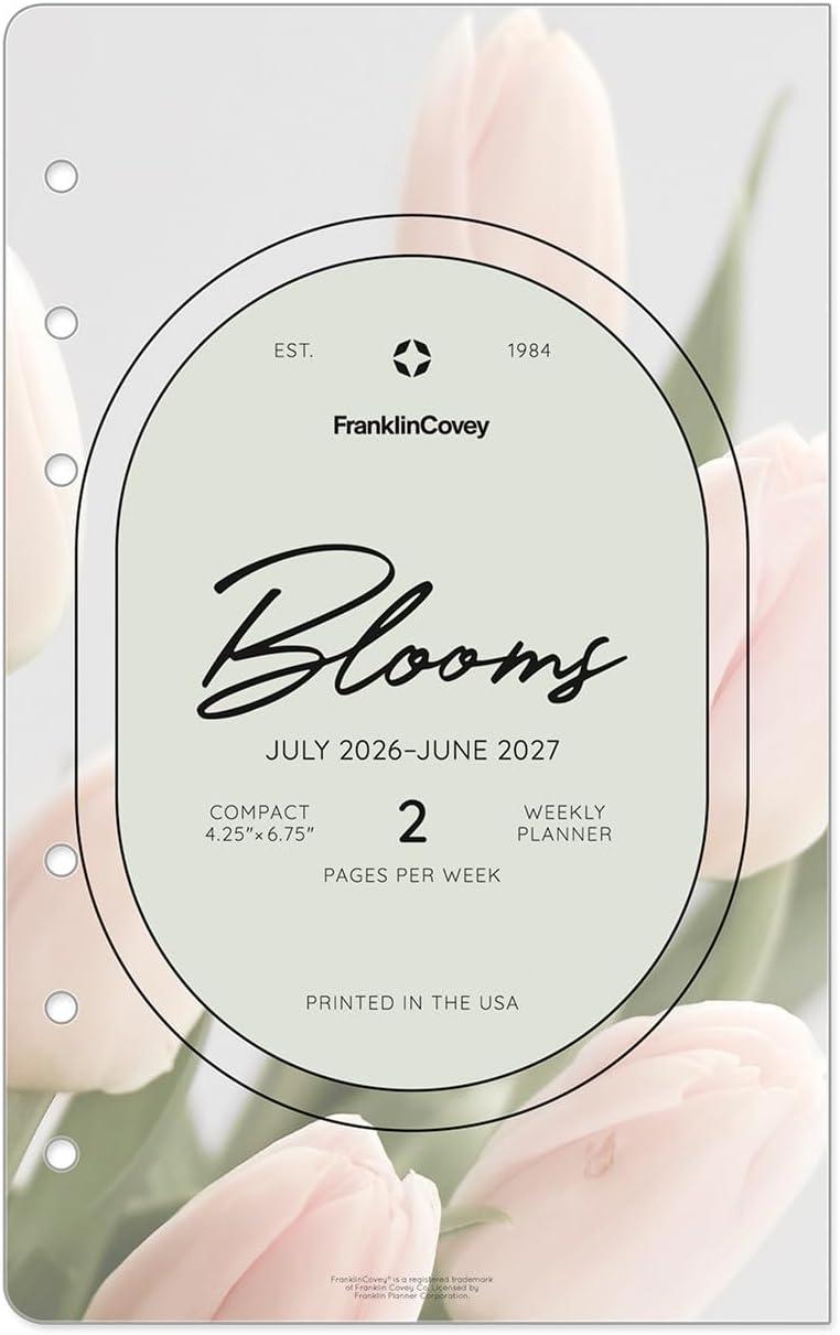 image:imageFranklinCovey Blooms Planner Refill Weekly RingBound Compact Jan 2026 Dec 2026Jul 2026 Jun 2027