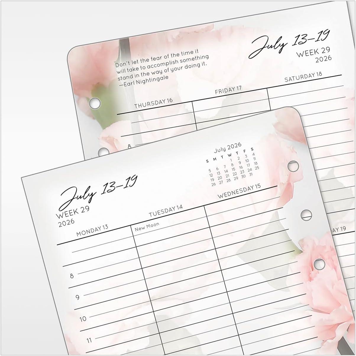 image:imageFranklinCovey Blooms Planner Refill Weekly RingBound Compact Jan 2026 Dec 2026Jul 2026 Jun 2027