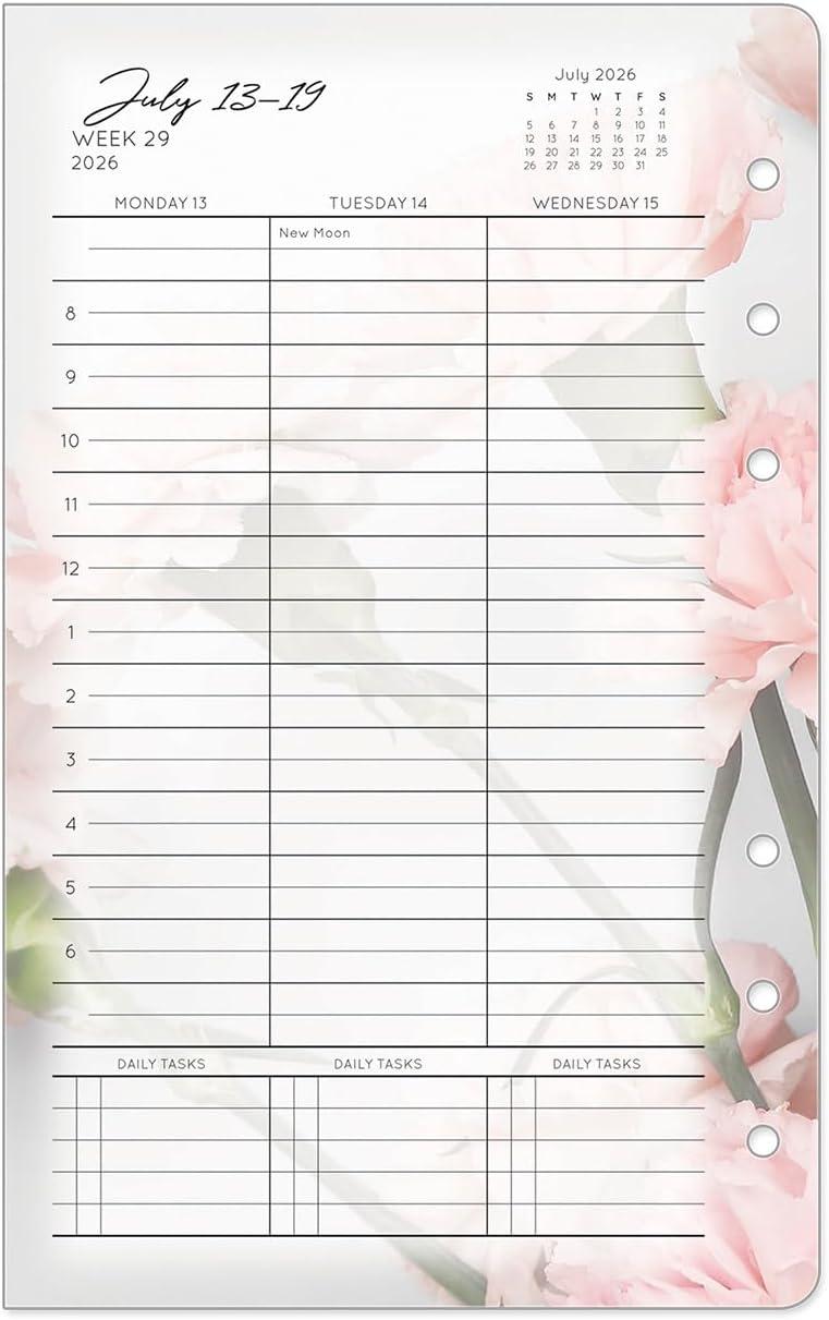image:imageFranklinCovey Blooms Planner Refill Weekly RingBound Compact Jan 2026 Dec 2026Jul 2026 Jun 2027