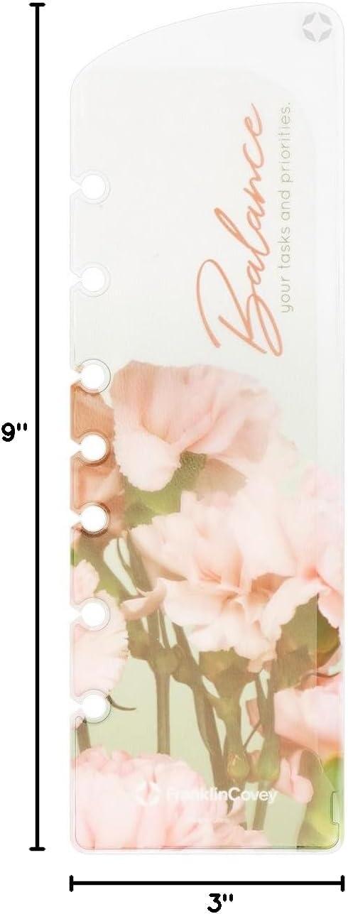 image:imageFranklinCovey Blooms RingBound Pouch Pagefinder for FranklinCovey Planners Quickly Access Planner Pages Classic RoseCarnation