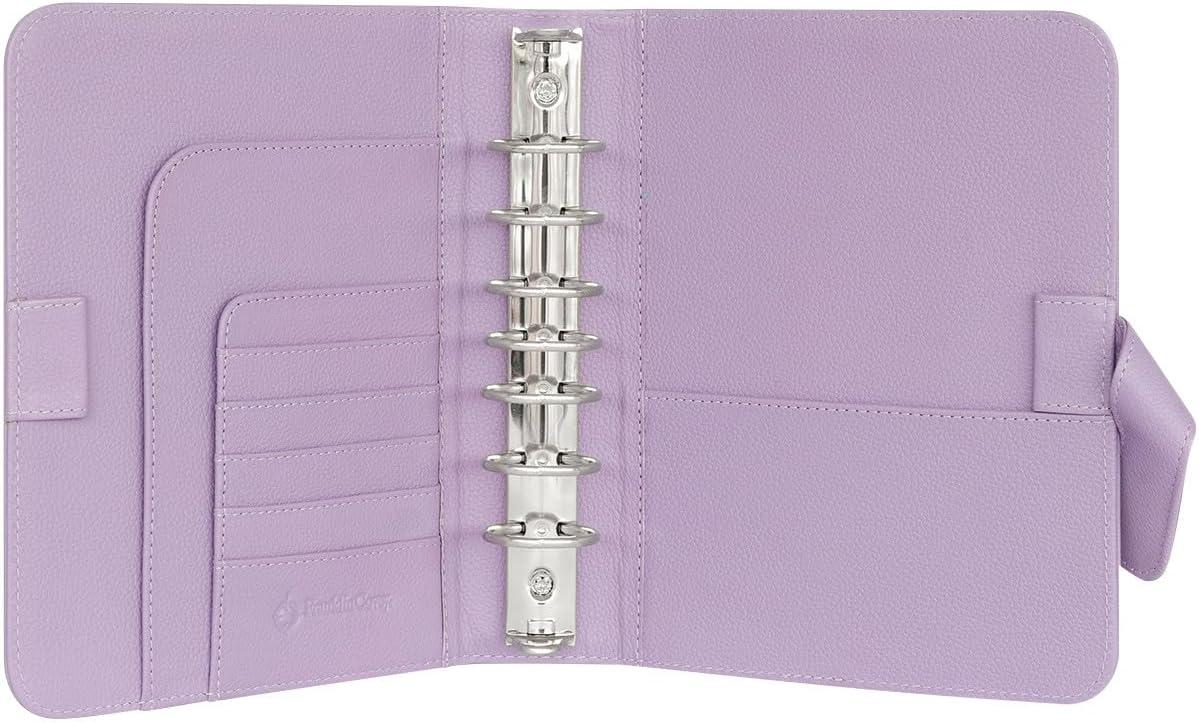 image:imageFranklinCovey Canyon RingBound Binder for FranklinCovey Planners Leather Snap Binder Classic Sunrise Lavender