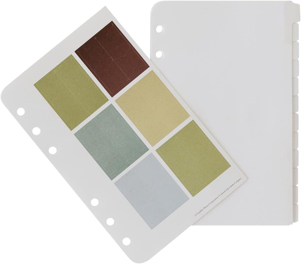 image:imageFranklinCovey Color Tabs for RingBound FranklinCovey Planners Personalize Your Color Tabbing System Compact 12 TabsCompact Size