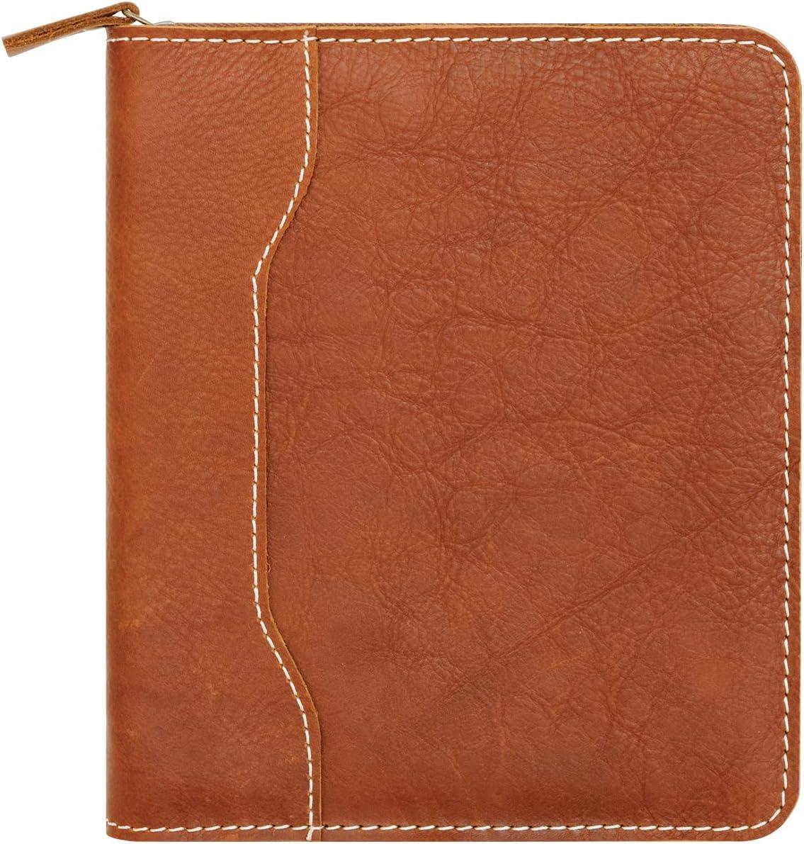 image:imageFranklinCovey Colt Cover for WireBound FranklinCovey Planners Genuine Leather Zipper Closure Classic RusticRustic
