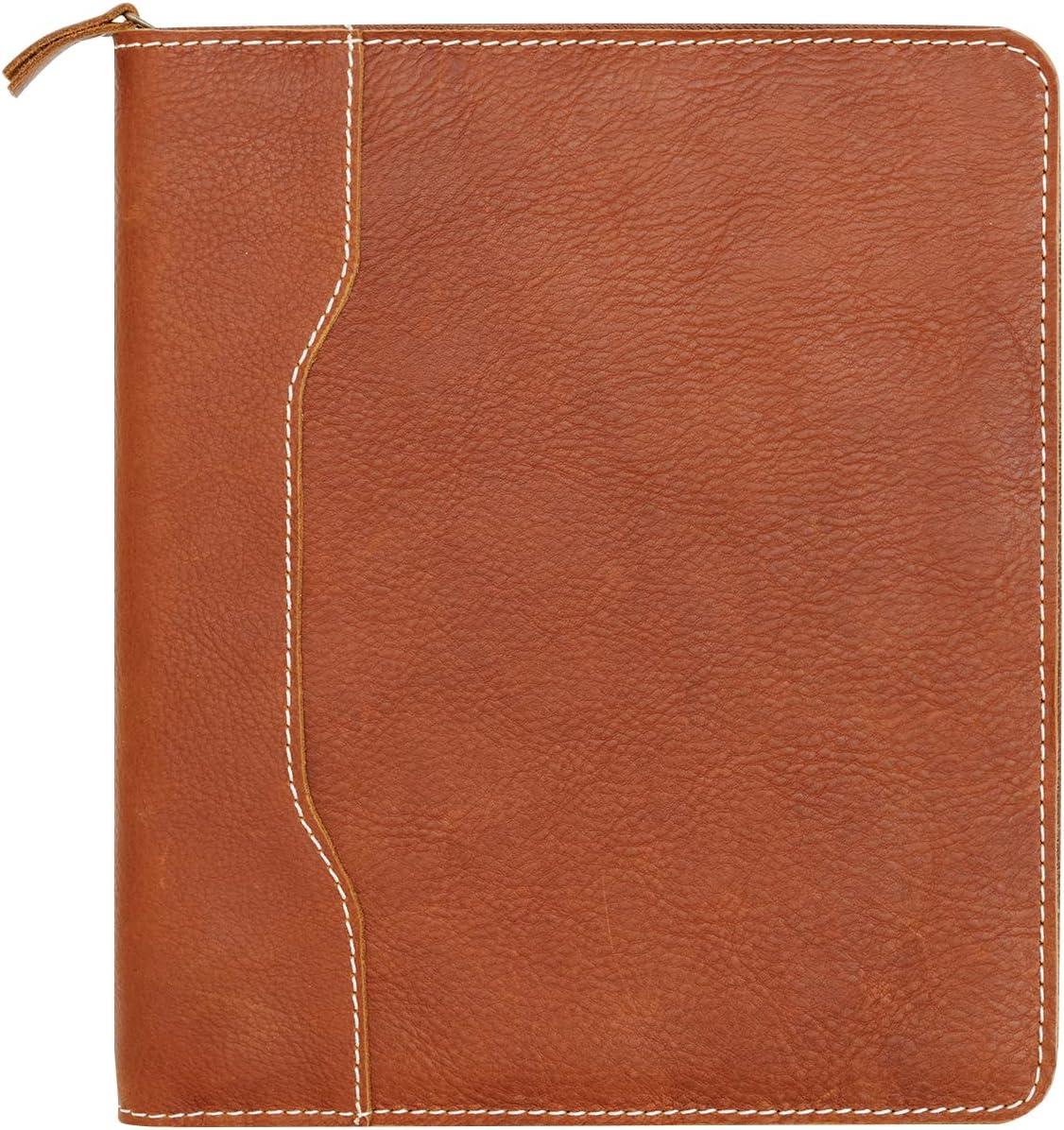 image:imageFranklinCovey Colt Cover for WireBound FranklinCovey Planners Genuine Leather Zipper Closure Classic RusticRustic
