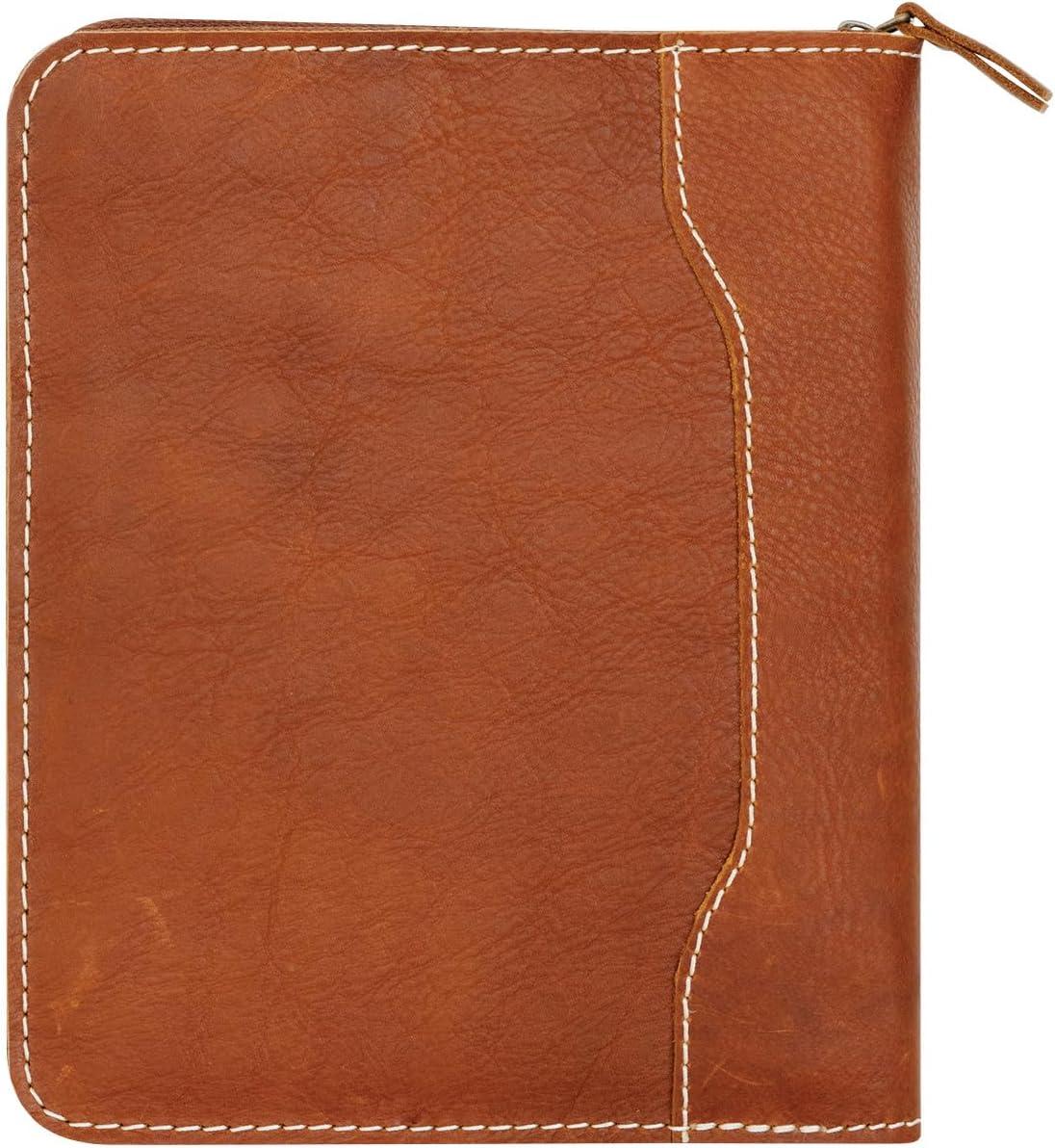 image:imageFranklinCovey Colt Cover for WireBound FranklinCovey Planners Genuine Leather Zipper Closure Classic RusticRustic