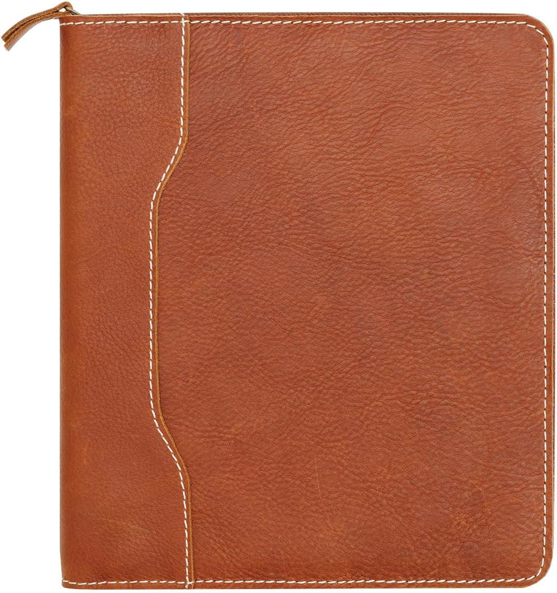 image:imageFranklinCovey Colt Cover for WireBound FranklinCovey Planners Genuine Leather Zipper Closure Classic RusticRustic