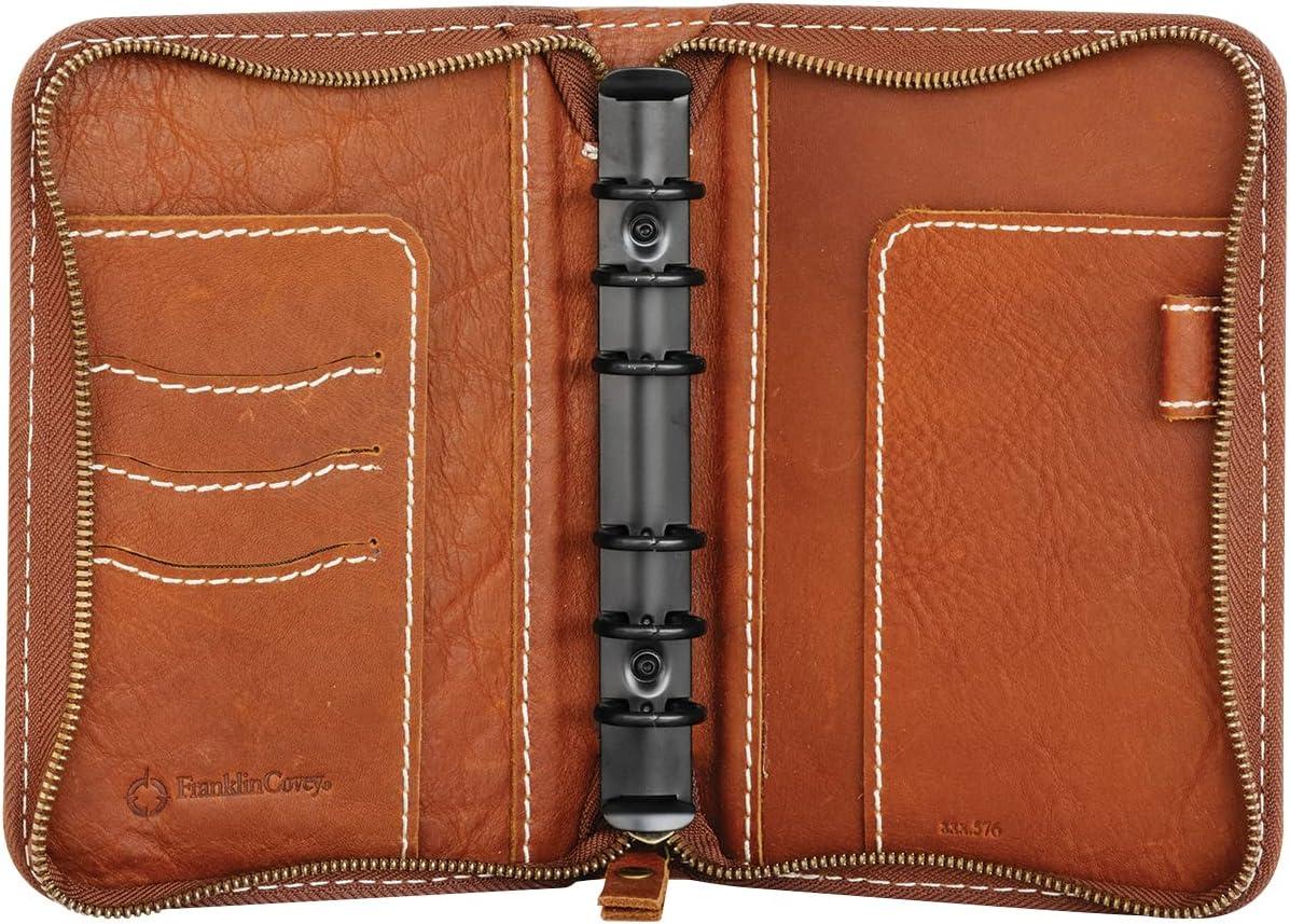 image:imageFranklinCovey Colt RingBound Binder for FranklinCovey Planners Leather Zipper Binder Pocket RusticRustic