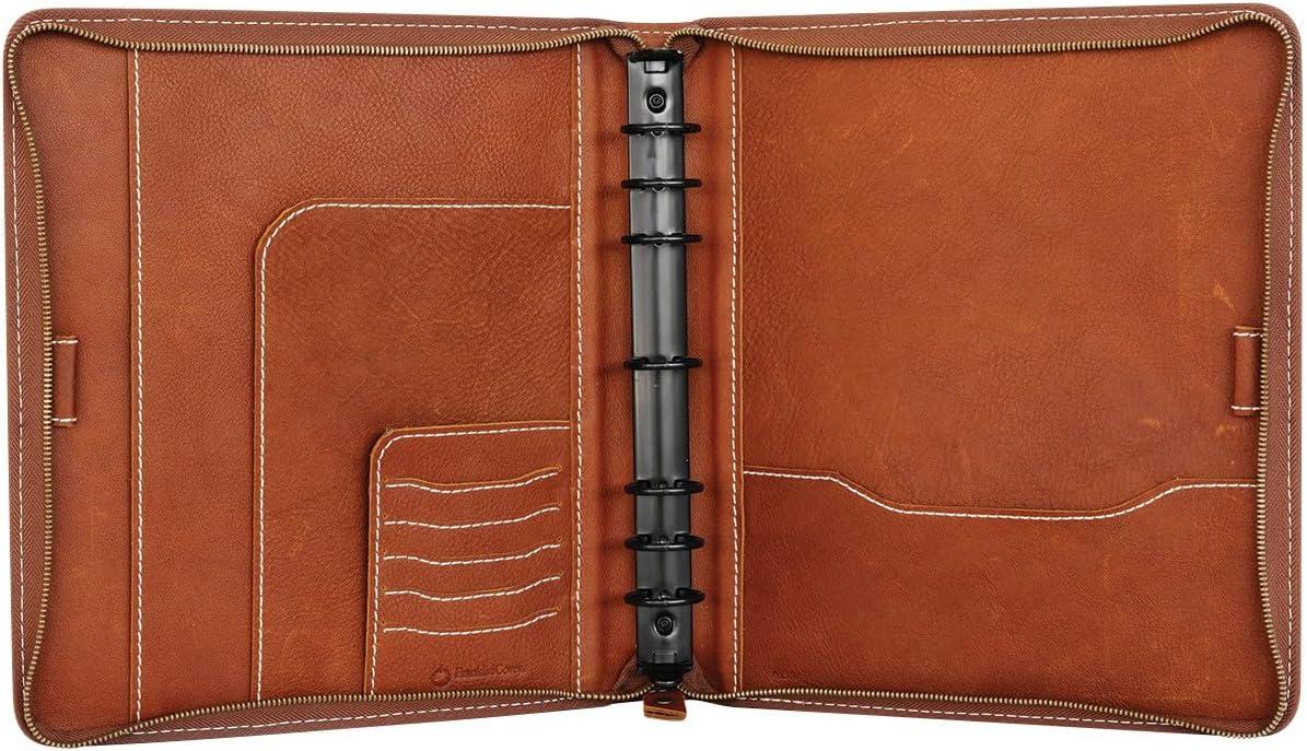 image:imageFranklinCovey Colt RingBound Binder for FranklinCovey Planners Leather Zipper Binder Pocket RusticRustic