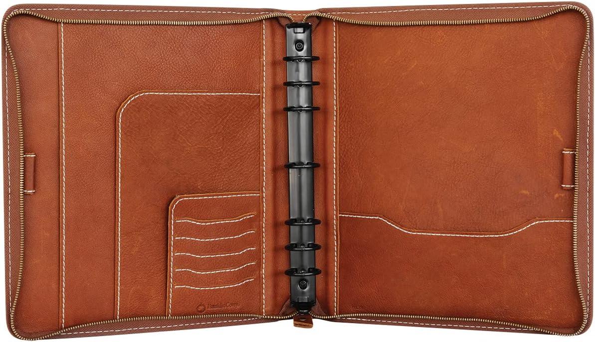image:imageFranklinCovey Colt RingBound Binder for FranklinCovey Planners Leather Zipper Binder Pocket RusticRustic