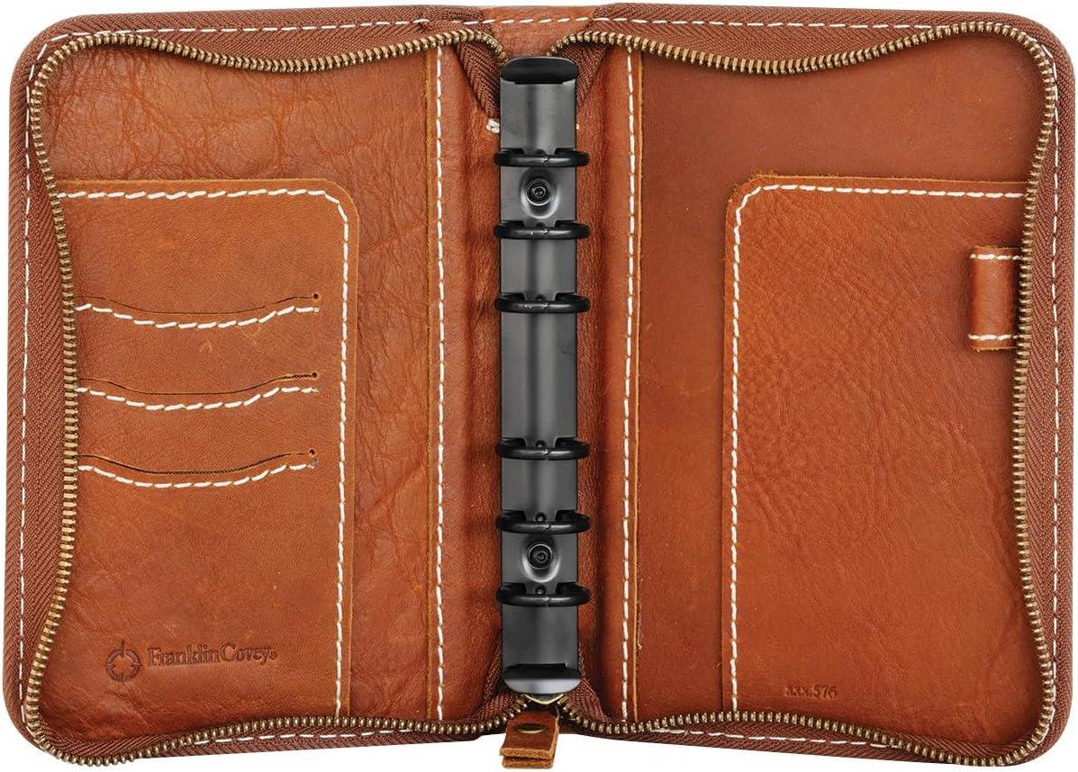 image:imageFranklinCovey Colt RingBound Binder for FranklinCovey Planners Leather Zipper Binder Pocket RusticRustic