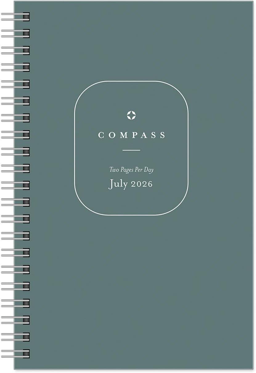 image:imageFranklinCovey Compass WireBound Planner Refill Two Pages Per Day Monarch Jul 2026 Jun 2027Jul 2026 Jun 2027