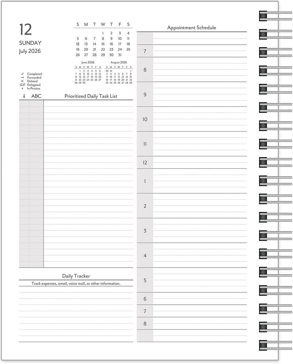 image:imageFranklinCovey Compass WireBound Planner Refill Two Pages Per Day Monarch Jul 2026 Jun 2027Jul 2026 Jun 2027