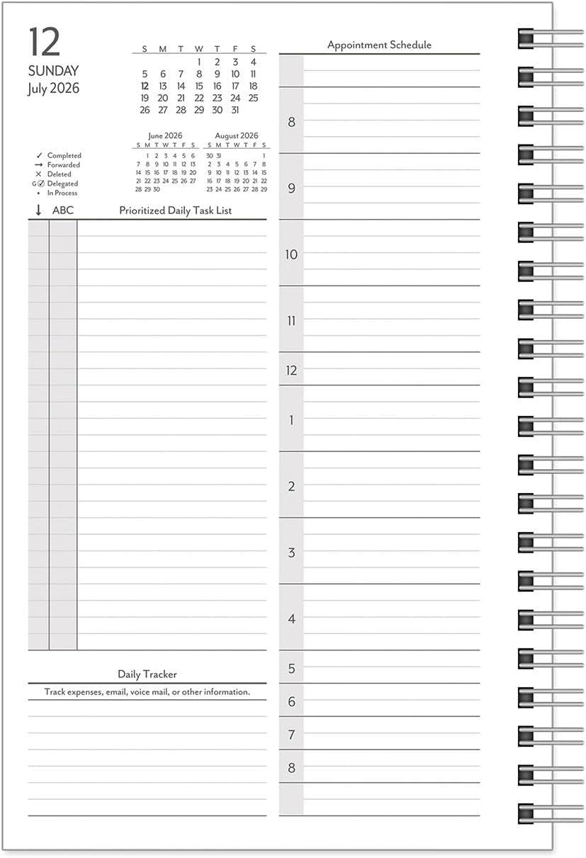 image:imageFranklinCovey Compass WireBound Planner Refill Two Pages Per Day Monarch Jul 2026 Jun 2027Jul 2026 Jun 2027