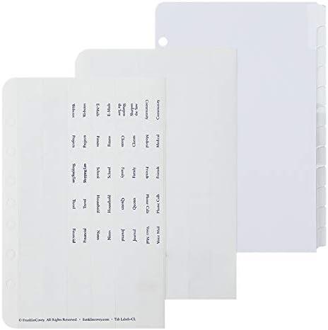 image:imageFranklinCovey Custom Tabs for RingBound FranklinCovey Planners Personalize Your Tabbing System Classic 12 TabsClassic Size