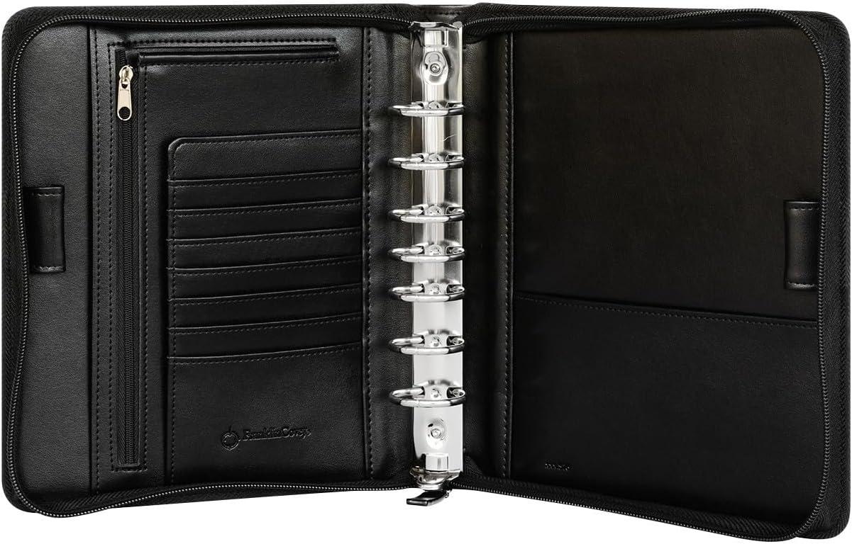 image:imageFranklinCovey Devina RingBound Binder for FranklinCovey Planners Simulated Leather Snap Binder Classic Black