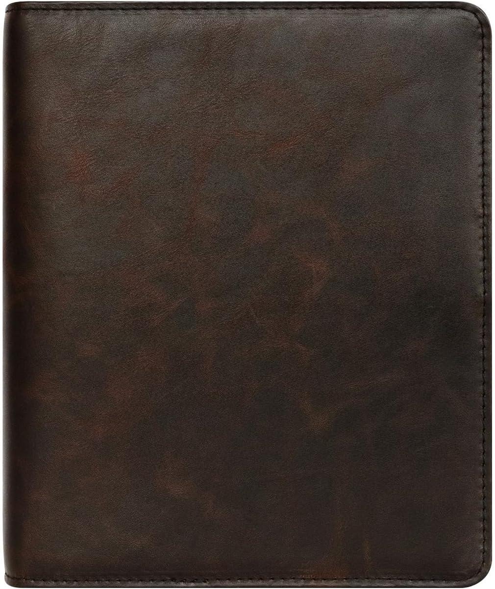 image:imageFranklinCovey Ellis RingBound Binder for FranklinCovey Planners Leather Open Binder Classic Marbled Brown