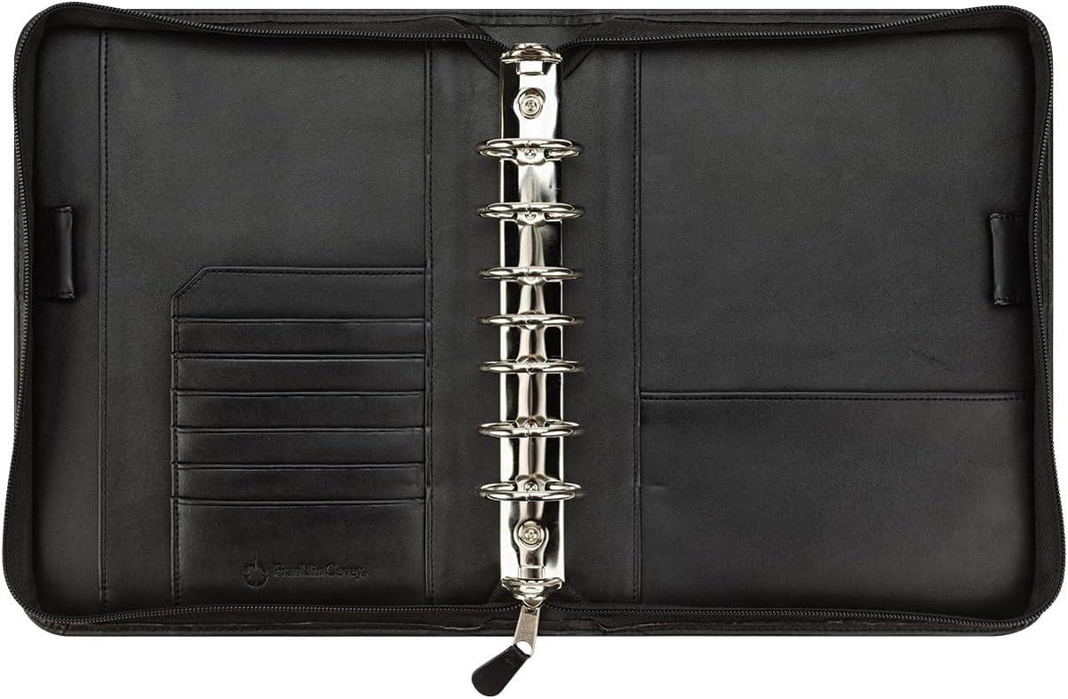 image:imageFranklinCovey FC Basics RingBound Binder for FranklinCovey Planners Simulated Leather Zipper Binder Classic BlackBlack