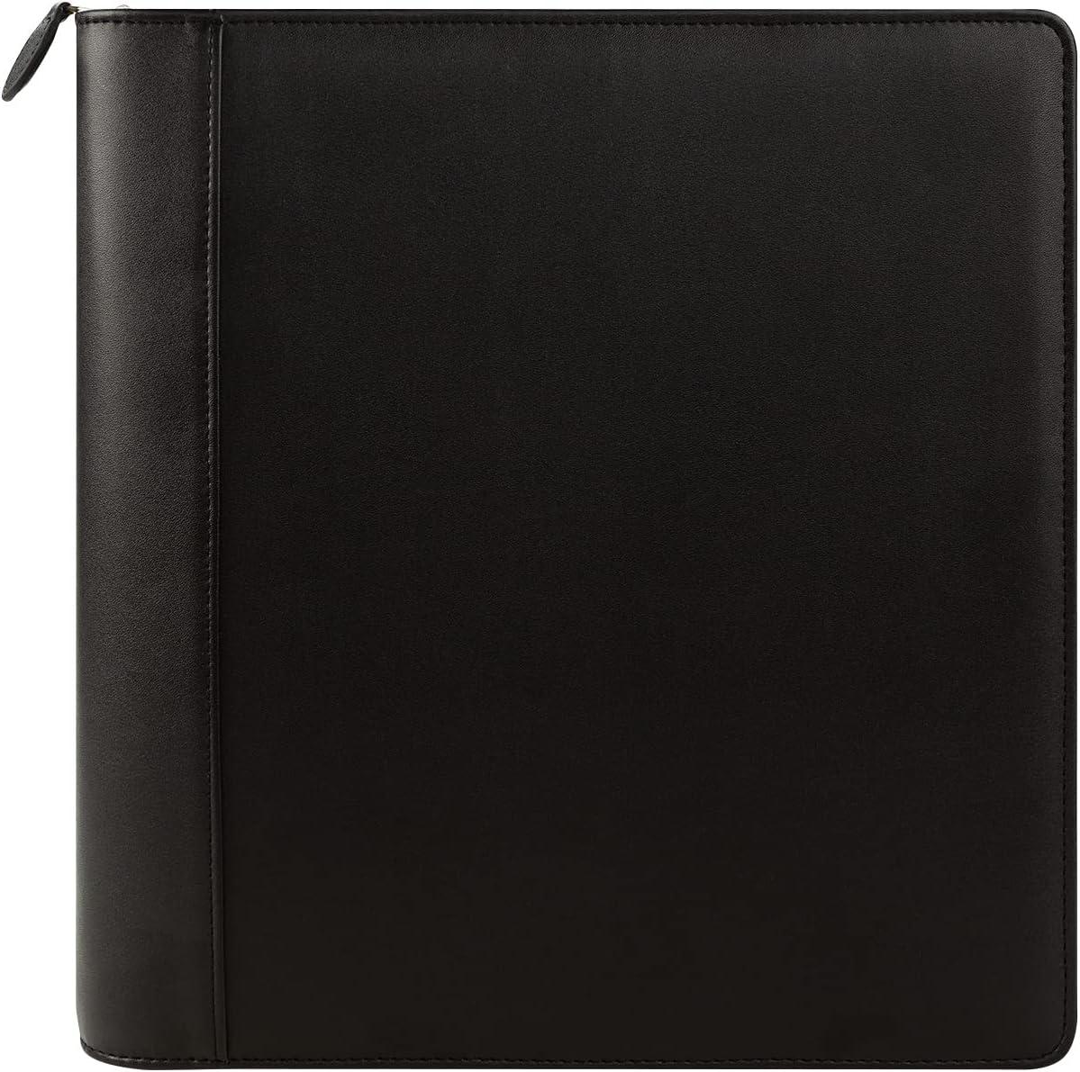image:imageFranklinCovey FC Basics RingBound Binder for FranklinCovey Planners Simulated Leather Zipper Binder Classic BlackBlack