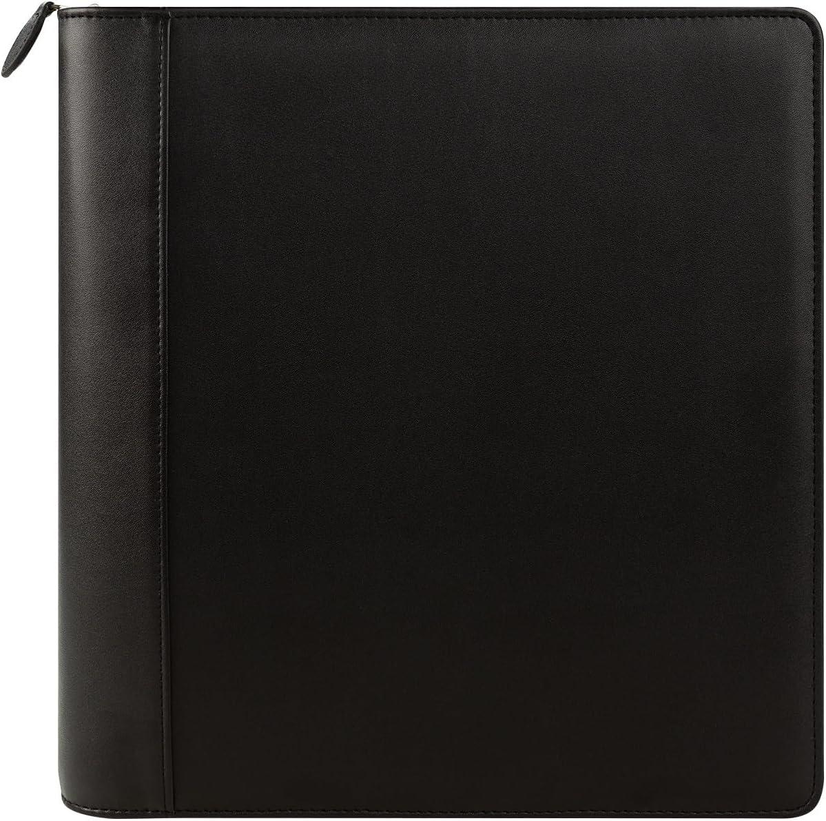 image:imageFranklinCovey FC Basics RingBound Binder for FranklinCovey Planners Simulated Leather Zipper Binder Classic BlackBlack
