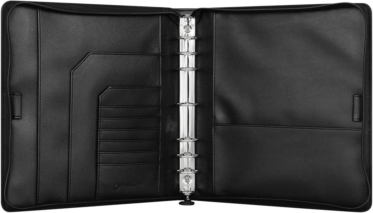image:imageFranklinCovey FC Basics RingBound Binder for FranklinCovey Planners Simulated Leather Zipper Binder Classic BlackBlack