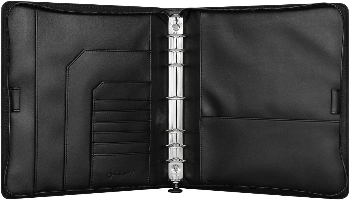 image:imageFranklinCovey FC Basics RingBound Binder for FranklinCovey Planners Simulated Leather Zipper Binder Classic BlackBlack
