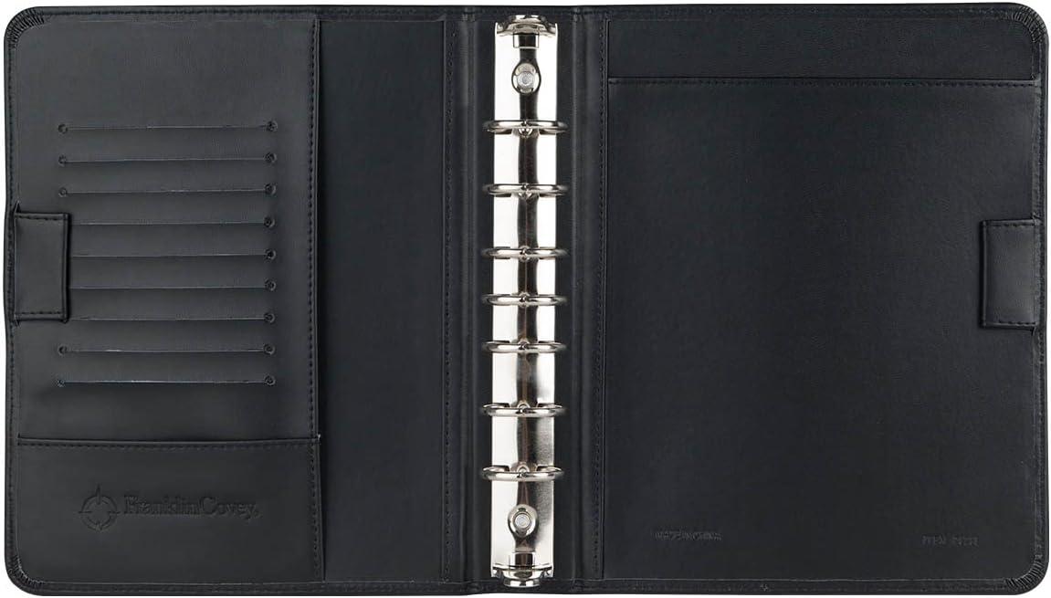 image:imageFranklinCovey FC Basics Spacemaker Binder Vinyl Open Binder Classic BlackBlack