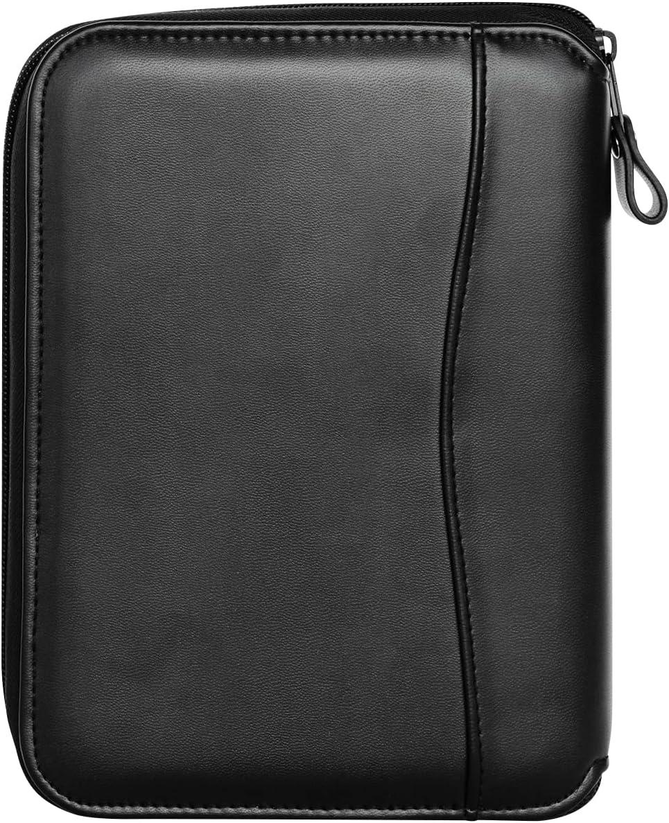 image:imageFranklinCovey FC Basics Spacemaker RingBound Binder for FranklinCovey Planners Simulated Leather Vinyl Zipper Binder Monarch BurgundyBlack