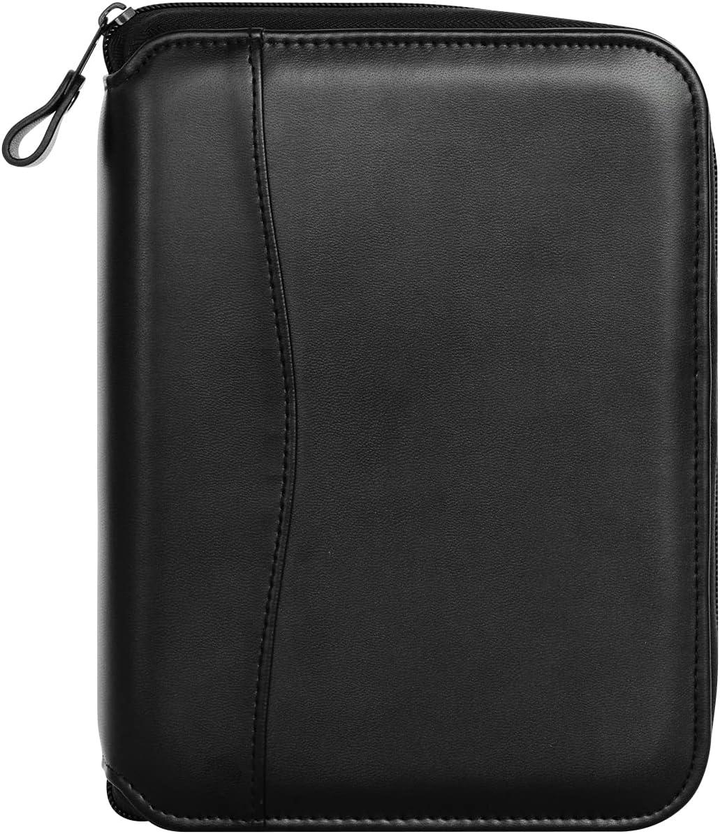 image:imageFranklinCovey FC Basics Spacemaker RingBound Binder for FranklinCovey Planners Simulated Leather Vinyl Zipper Binder Monarch BurgundyBlack