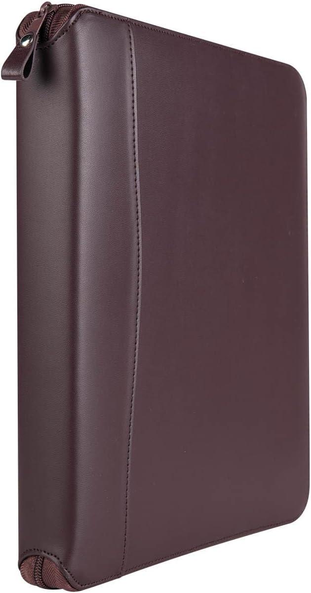 image:imageFranklinCovey FC Basics Spacemaker RingBound Binder for FranklinCovey Planners Simulated Leather Vinyl Zipper Binder Monarch BurgundyBurgundy