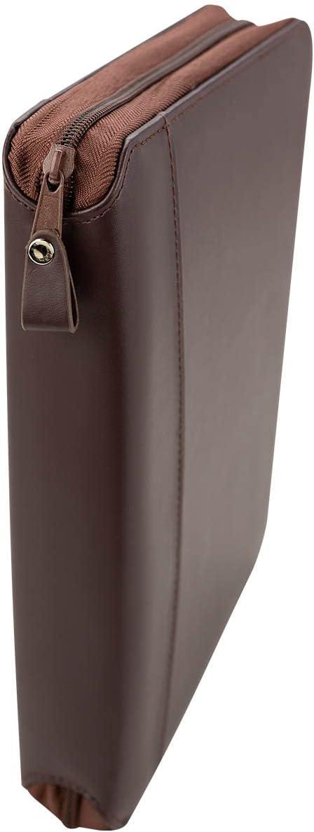 image:imageFranklinCovey FC Basics Spacemaker RingBound Binder for FranklinCovey Planners Simulated Leather Vinyl Zipper Binder Monarch BurgundyBurgundy