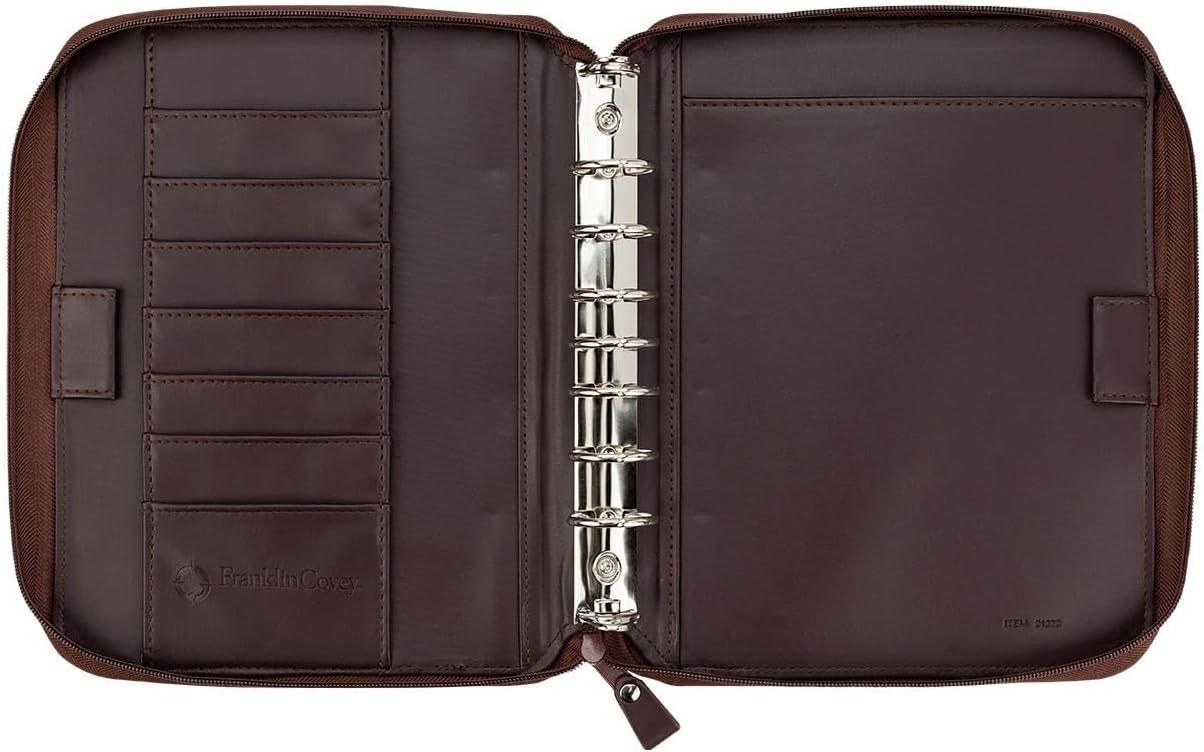 image:imageFranklinCovey FC Basics Spacemaker RingBound Binder for FranklinCovey Planners Simulated Leather Vinyl Zipper Binder Monarch BurgundyBurgundy
