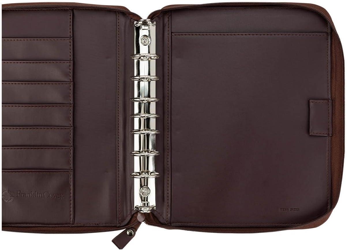 image:imageFranklinCovey FC Basics Spacemaker RingBound Binder for FranklinCovey Planners Simulated Leather Vinyl Zipper Binder Monarch BurgundyBurgundy