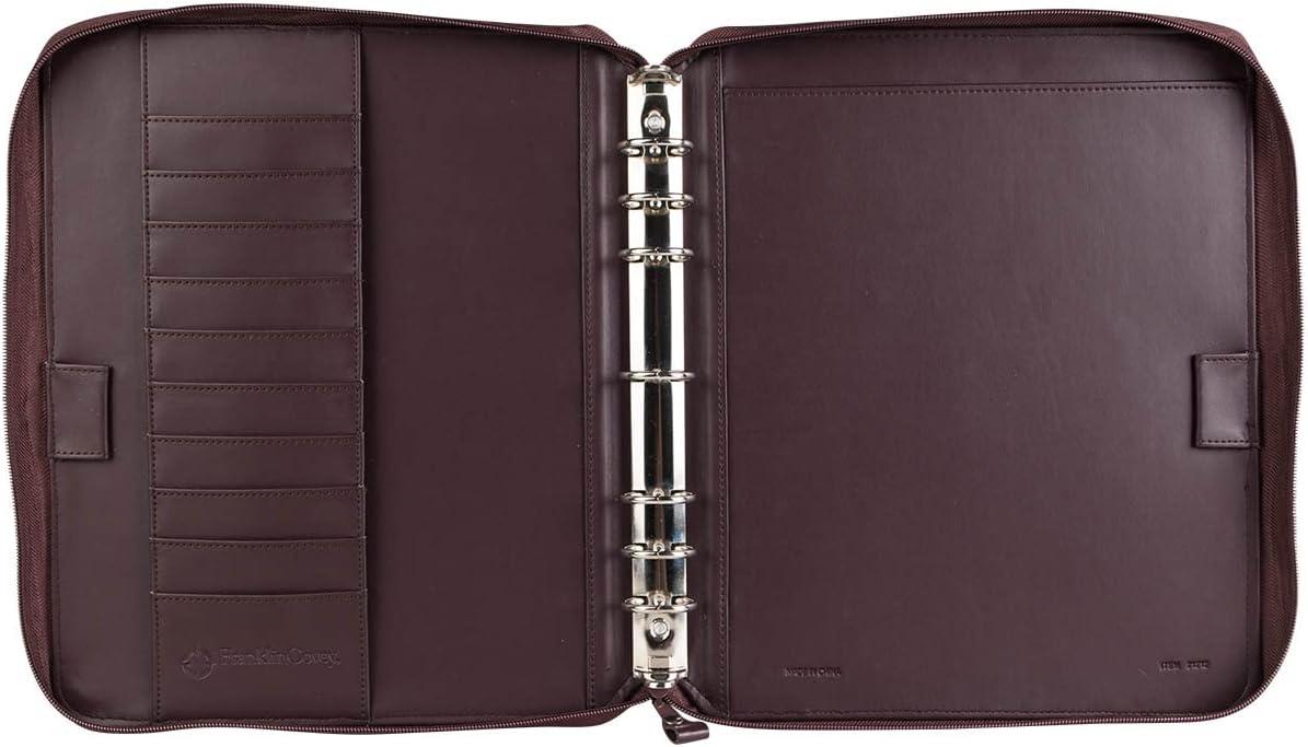 image:imageFranklinCovey FC Basics Spacemaker RingBound Binder for FranklinCovey Planners Simulated Leather Vinyl Zipper Binder Monarch BurgundyBurgundy